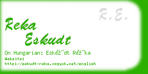 reka eskudt business card